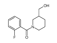 1-(2-氟苯甲酰基)-3-哌啶甲醇结构式