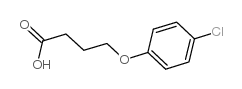 Butanoic acid,4-(4-chlorophenoxy)- Structure