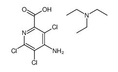 4-amino-3,5,6-trichloro-pyridine-2-carboxylic acid: N,N-diethylethanam ine Structure