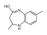 2,7-dimethyl-1,2,3,5-tetrahydro-1,5-benzodiazepin-4-one结构式