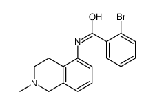 2-bromo-N-(2-methyl-3,4-dihydro-1H-isoquinolin-5-yl)benzamide结构式