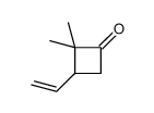 3-ethenyl-2,2-dimethylcyclobutan-1-one结构式