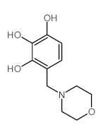 4-(morpholin-4-ylmethyl)benzene-1,2,3-triol结构式