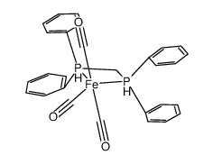 bis(diphenylphosphino)methane tricarbonyl iron(0) Structure