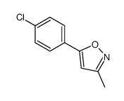 ISOXAZOLE, 5-(4-CHLOROPHENYL)-3-METHYL-结构式