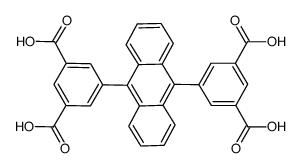 5,5'-(anthracene-9,10-diyl)diisophthalicacid structure