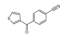 4-(thiophene-3-carbonyl)benzonitrile structure