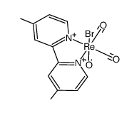 [Re(Br)(CO)3(4,4'-dimethyl-2,2'-bipyridine)]结构式