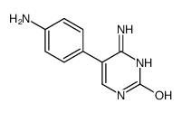 6-amino-5-(4-aminophenyl)-1H-pyrimidin-2-one结构式