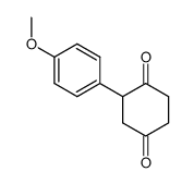 2-(4-methoxyphenyl)cyclohexane-1,4-dione结构式