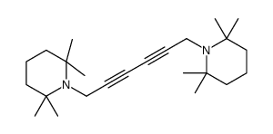 2,2,6,6-tetramethyl-1-[6-(2,2,6,6-tetramethylpiperidin-1-yl)hexa-2,4-diynyl]piperidine结构式