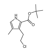 t-butyl 3-(2'-chloroethyl)-4-methylpyrrole-2-carboxylate结构式