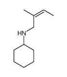 N-(2-methylbut-2-enyl)cyclohexanamine Structure