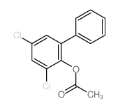 (2,4-dichloro-6-phenyl-phenyl) acetate structure