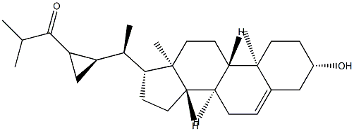 3β-Hydroxy-28,33-dinorgorgost-5-en-24-one结构式