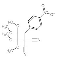 2,2,3,3-tetramethoxy-4-(4-nitrophenyl)cyclobutane-1,1-dicarbonitrile Structure