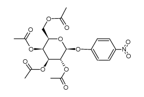 (2R,3S,4S,5R,6S)-2-(acetoxymethyl)-6-(4-nitrophenoxy)tetrahydro-2H-pyran-3,4,5-triyl triacetate Structure