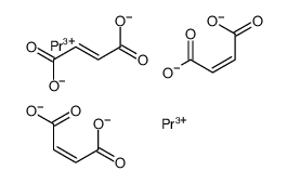 (E)-but-2-enedioate,praseodymium(3+)结构式