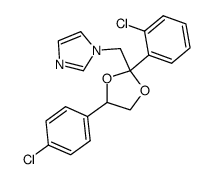 1-[2-(2-chloro-phenyl)-4-(4-chloro-phenyl)-[1,3]dioxolan-2-ylmethyl]-1H-imidazole结构式