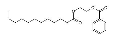 2-dodecanoyloxyethyl benzoate结构式