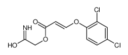 (2-amino-2-oxoethyl) 3-(2,4-dichlorophenoxy)prop-2-enoate Structure