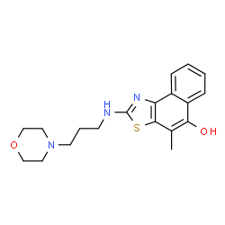 Naphtho[1,2-d]thiazol-5-ol,4-methyl-2-[[3-(4-morpholinyl)propyl]amino]-结构式