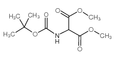 N-Boc-氨基丙二酸二甲酯结构式