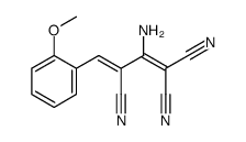 2-amino-4-(2-methoxyphenyl)buta-1,3-diene-1,1,3-tricarbonitrile Structure