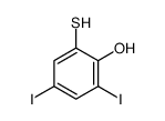 2,4-diiodo-6-sulfanylphenol结构式