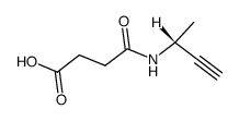 (R)-(+)-N-(1-Methyl-2-propinyl)succinsaeuremonoamid Structure