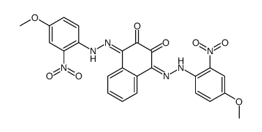 1,4-bis[(4-methoxy-2-nitrophenyl)hydrazinylidene]naphthalene-2,3-dione Structure