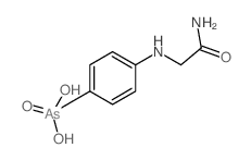 N-(CARBAMOYLMETHYL)ARSANILIC ACID结构式