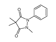 1,4,4-trimethyl-2-phenylpyrazolidine-3,5-dione Structure