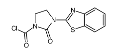 3-(1,3-benzothiazol-2-yl)-2-oxoimidazolidine-1-carbonyl chloride结构式