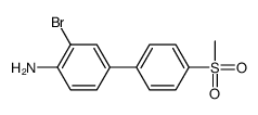 2-bromo-4-(4-methylsulfonylphenyl)aniline Structure