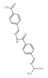 Benzoic acid,4-(3,3-dimethyl-1-triazen-1-yl)-, 2-[(4-nitrophenyl)methylene]hydrazide structure