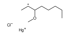 chloro(3-methoxyoctan-2-yl)mercury结构式