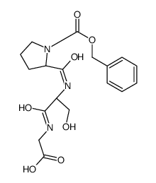 2-[[(2S)-3-hydroxy-2-[[(2S)-1-phenylmethoxycarbonylpyrrolidine-2-carbonyl]amino]propanoyl]amino]acetic acid Structure