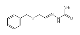 (2-benzylsulfanylethylideneamino)urea Structure