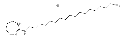 1H-1,3-Diazepin-2-amine,4,5,6,7-tetrahydro-N-octadecyl-, hydriodide (1:1)结构式