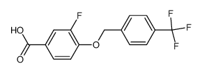 3-fluoro-4-(4-trifluoromethyl-benzyloxy)-benzoic acid结构式