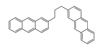 2-(3-anthracen-2-ylpropyl)anthracene Structure