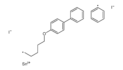 diiodo-phenyl-[5-(4-phenylphenoxy)pentyl]stannane Structure