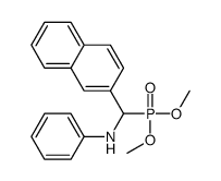 N-[dimethoxyphosphoryl(naphthalen-2-yl)methyl]aniline Structure