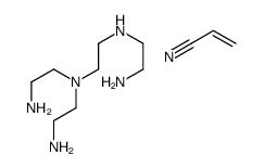 N'-[2-[bis(2-aminoethyl)amino]ethyl]ethane-1,2-diamine,prop-2-enenitrile结构式