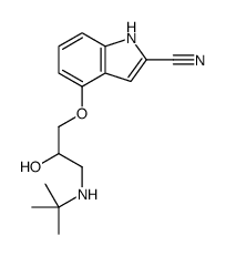 (-)-CYANOPINDOLOL HEMIFUMARATE结构式