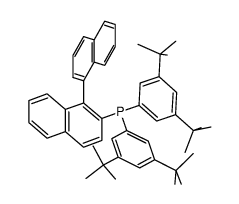 (S)-H(C10H6)2P(3,5-di-tert-butylphenyl)2结构式