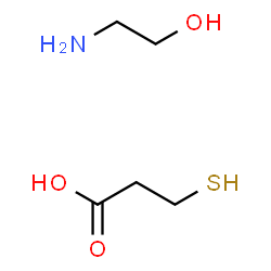 (2-hydroxyethyl)ammonium 3-mercaptopropionate结构式