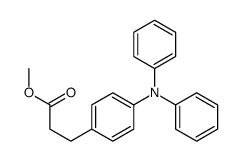 4-(Diphenylamino)benzenepropanoic acid methyl ester Structure