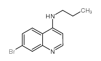 (7-溴喹啉-4-基)丙胺结构式